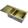 Мойка OMOIKIRI AKISAME 100-2-LG-R нерж. Сталь/светлое золото 4973090